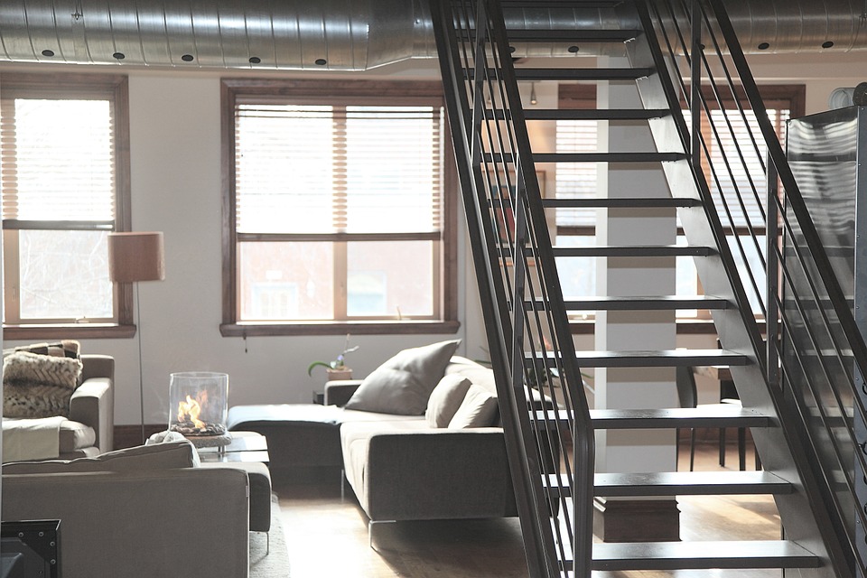 concrete stairs of a house